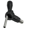 Robinet alpha laiton chromé noir Robinet alpha laiton chromé noir