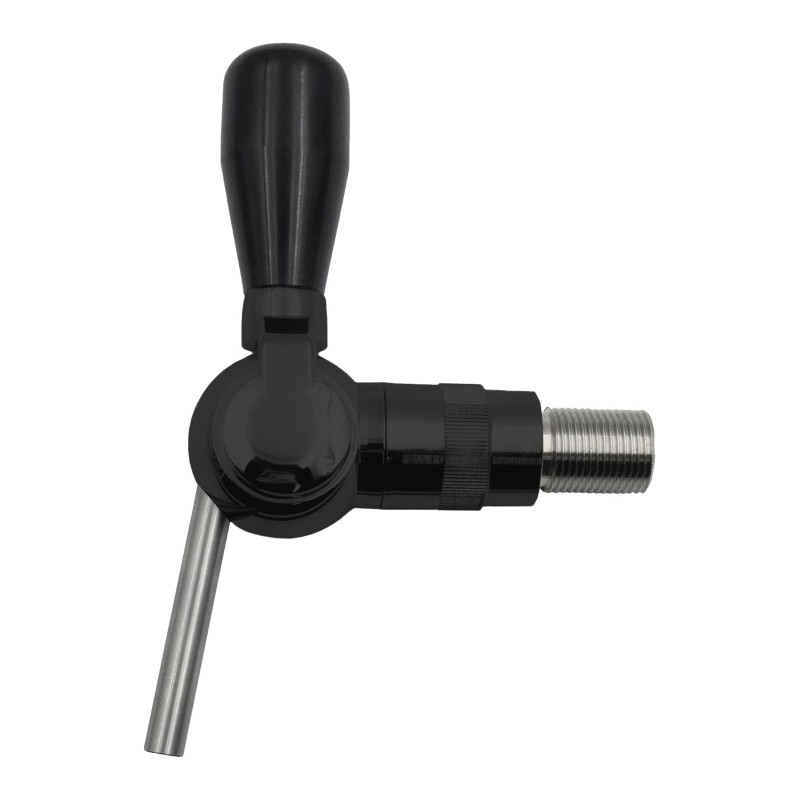 Robinet alpha laiton chromé noir