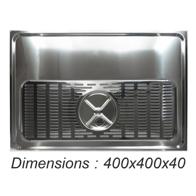 Plateau avec rince-verre