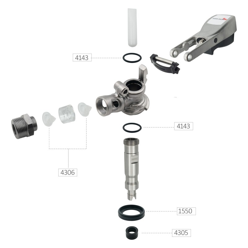 Kit joint tête de fût creuse