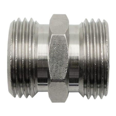 Double raccord filetages mâles 5/8" Double raccord filetages mâles 5/8"