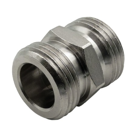 Double raccord filetages mâles 5/8" Double raccord filetages mâles 5/8"