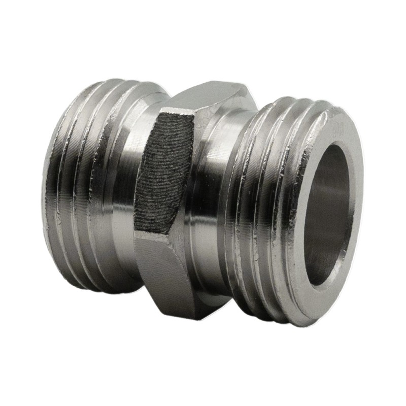 Double raccord filetages mâles 5/8"