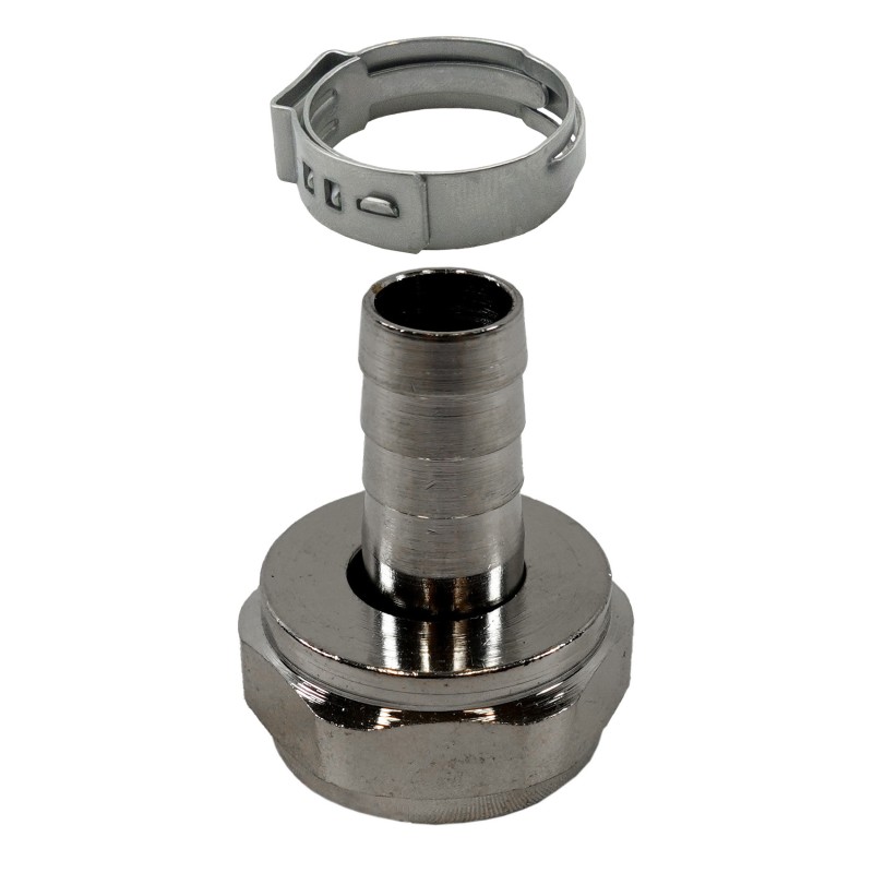 embout cannelé avec joint et écrou