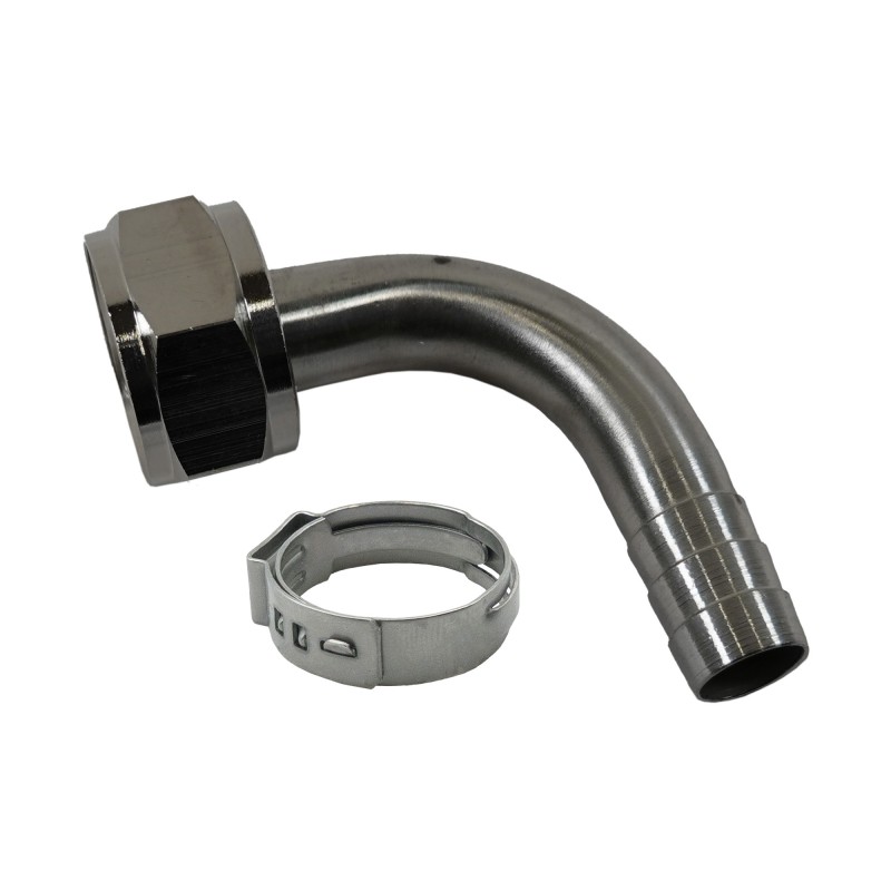 cannelé coudé avec écrou et joint