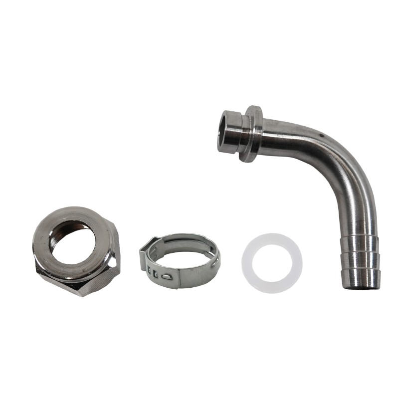 cannelé coudé avec écrou et joint