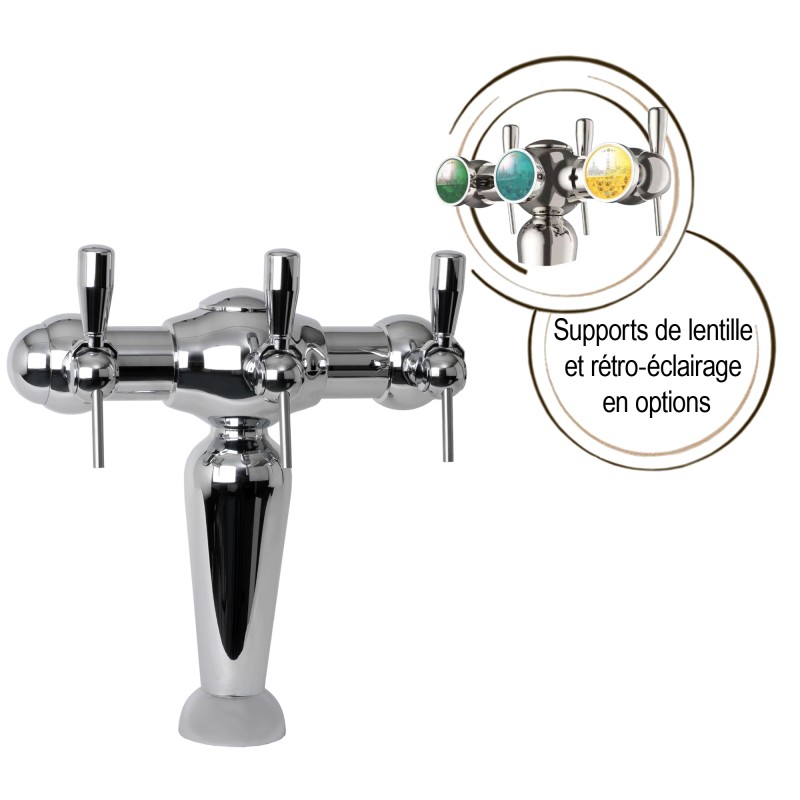 Colonne chromée modèle parisienne