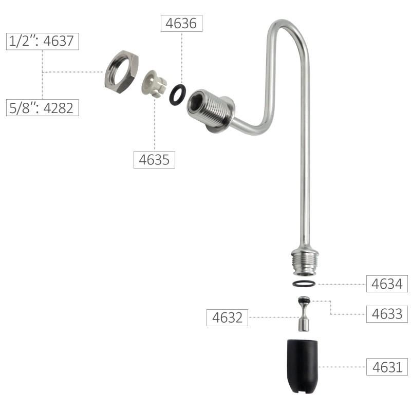 Vue éclatée robinet EasyTap