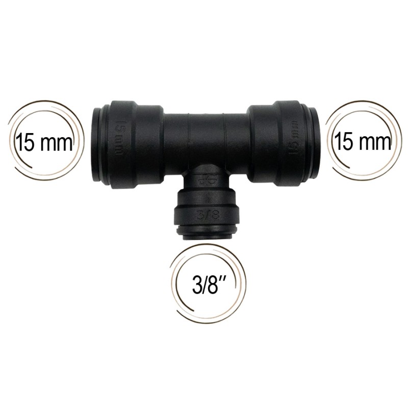 Raccord en T type John Guest