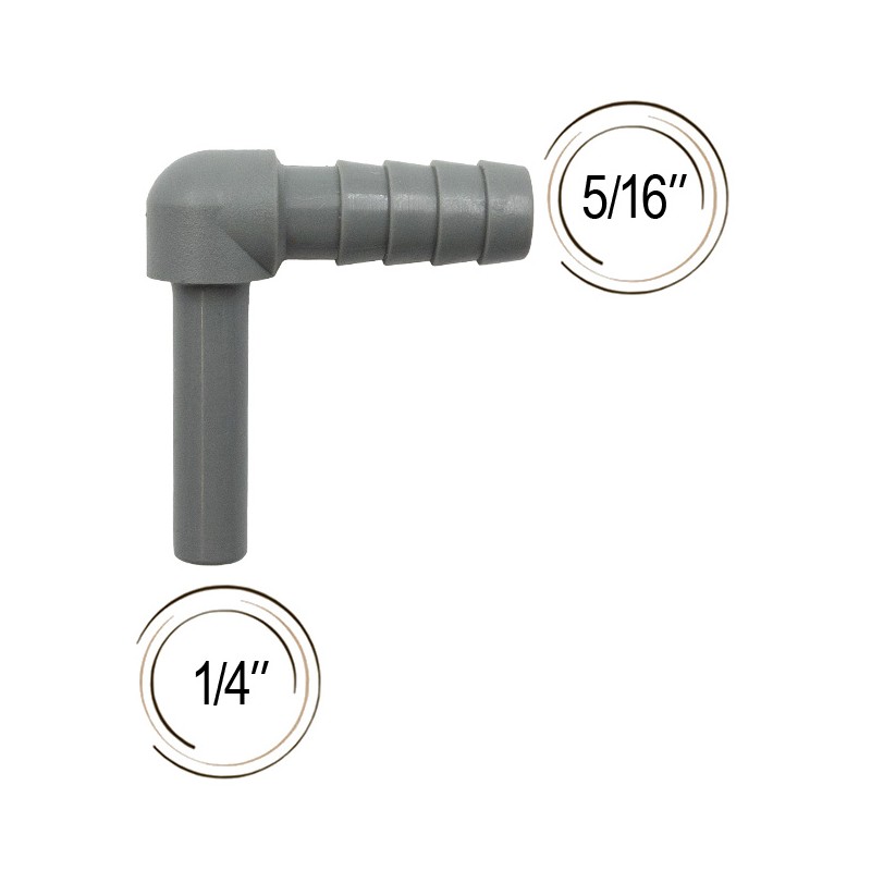 Double raccord coudée John Guest