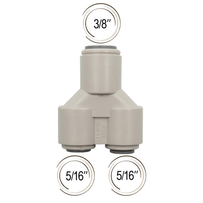 Raccord Y inégal John Guest