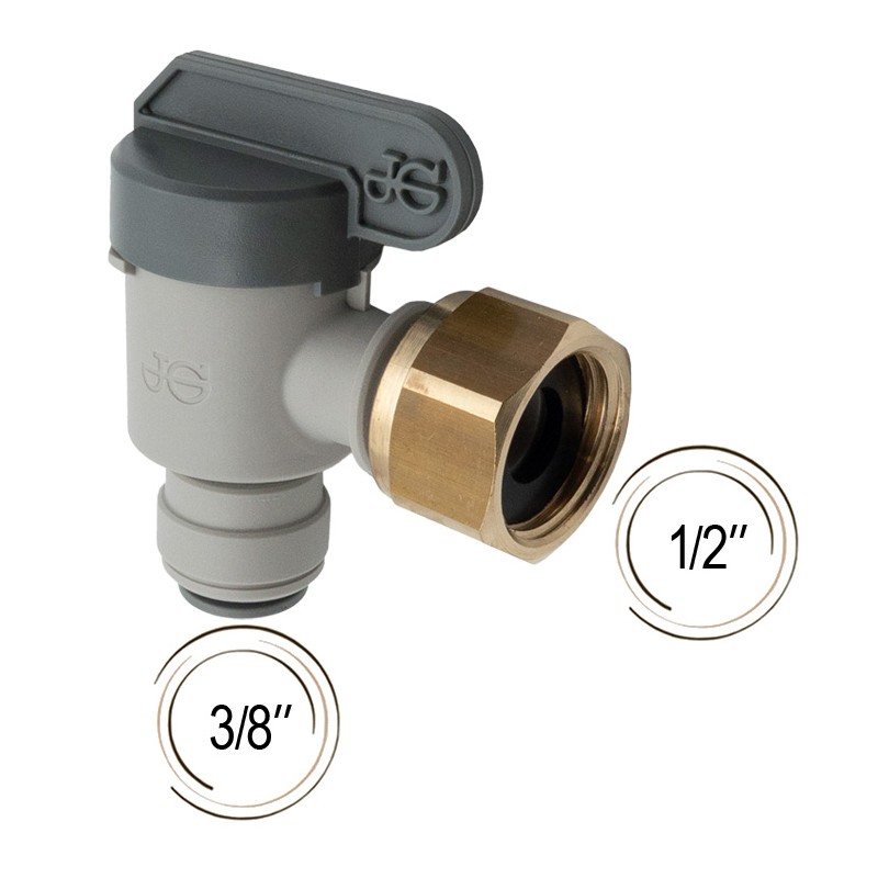 Vanne d'arrêt en équerre F