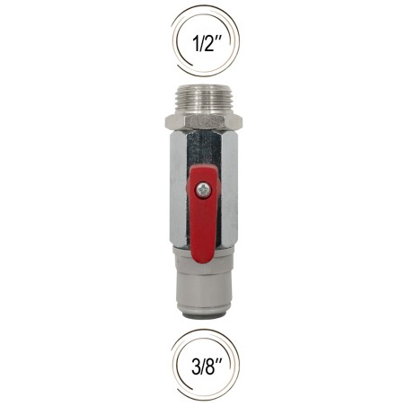 Vanne raccords 3/8" et 1/2" Vanne raccords 3/8" et 1/2"