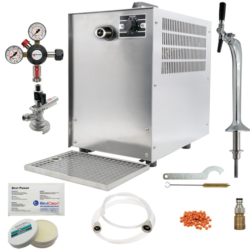 Tireuse à bière avec accessoires et colonne