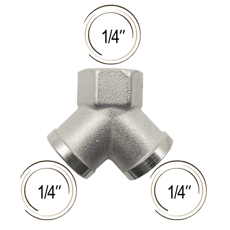 Raccord Y 1/4"
