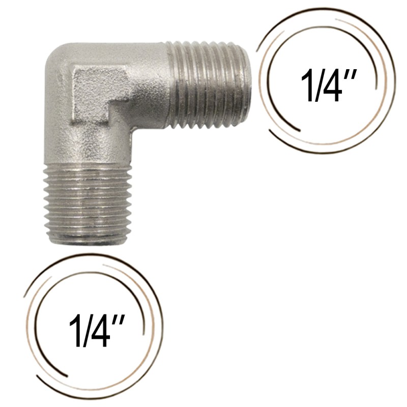 Raccord coudé 1/4"