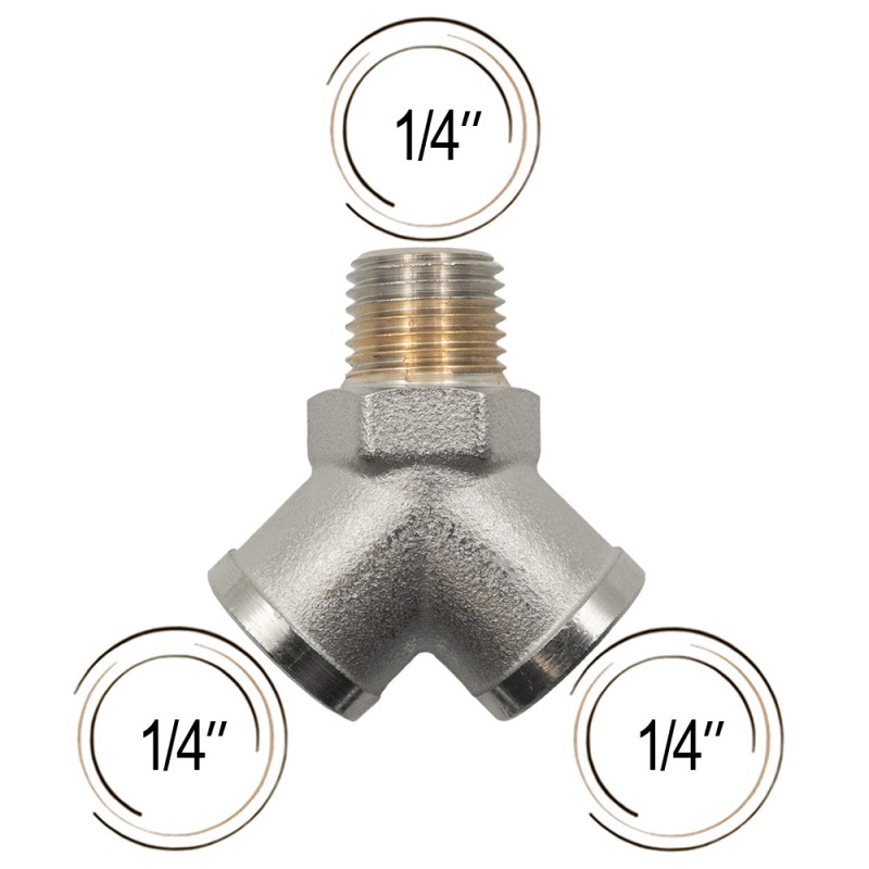 Raccord en Y - 1/4"