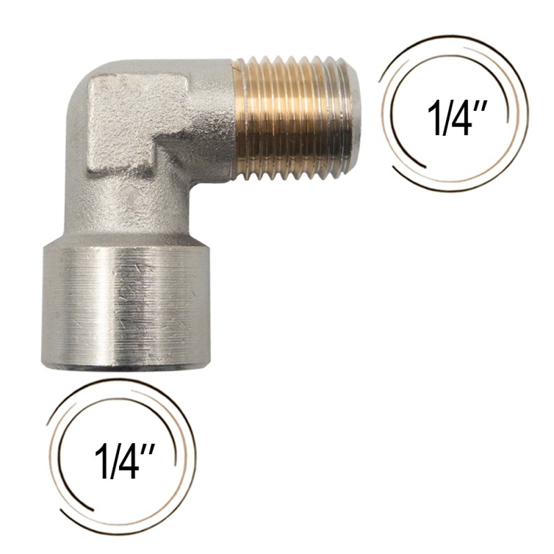 Raccord coudé - 1/4"