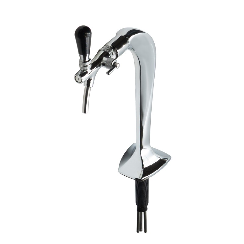 Colonne chromée un bec