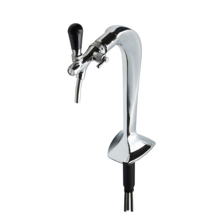 Colonne chromée un bec