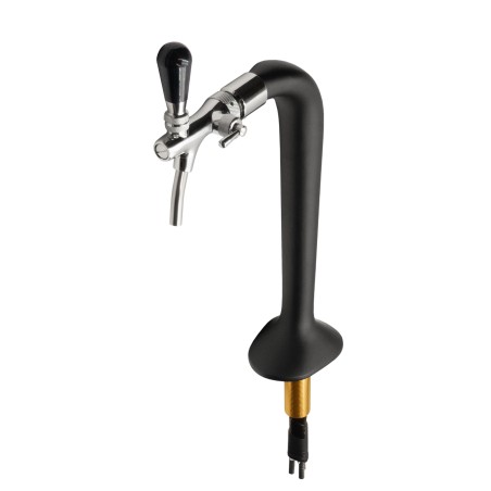 Colonne noir mat avec un robinet