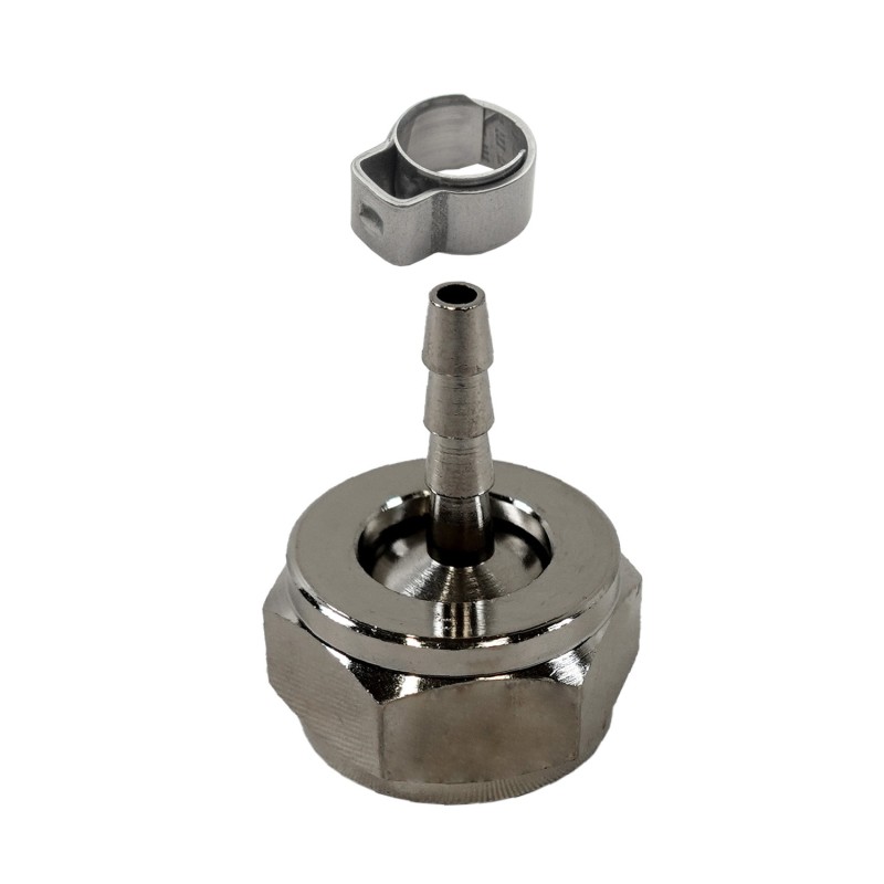 embout cannelé avec joint et écrou