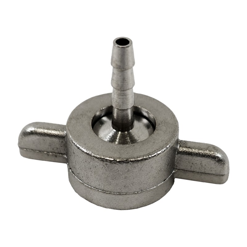 Raccord avec embout cannelé 4 mm