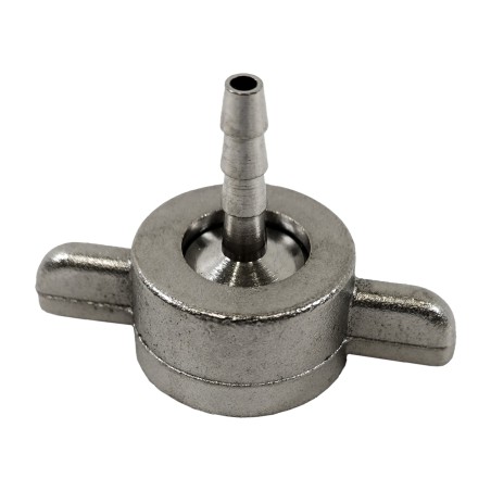 Raccord avec embout cannelé 4 mm