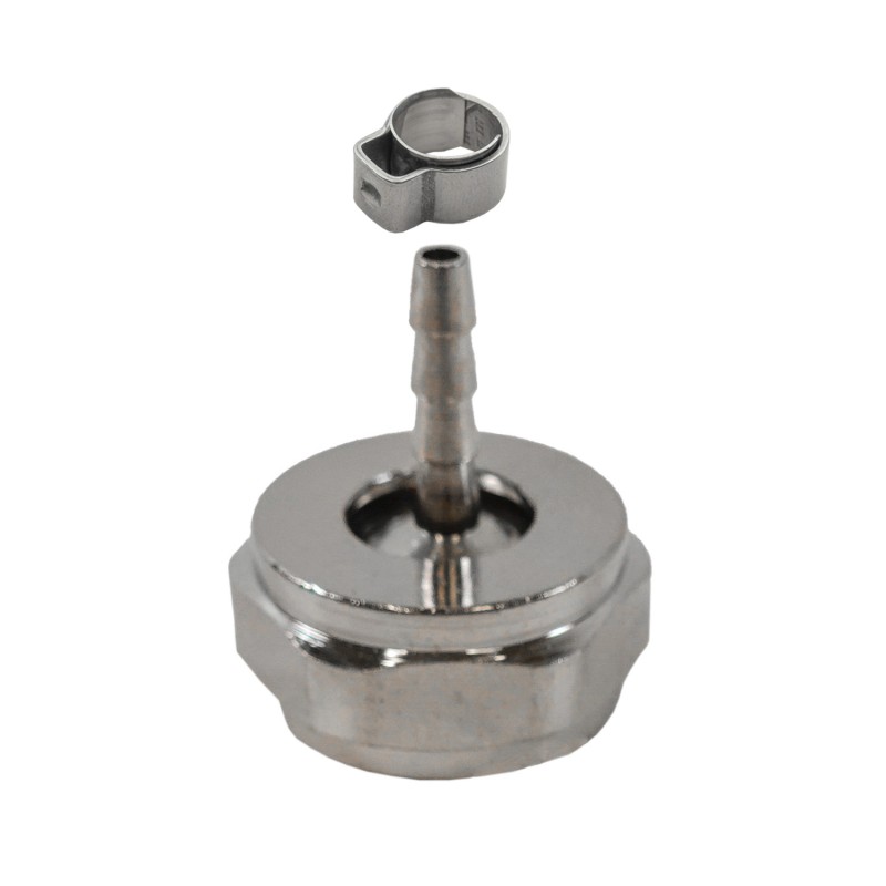 raccord avec embout cannelé 4 mm