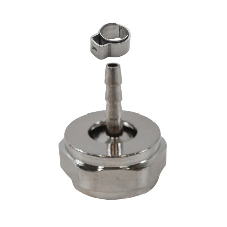 raccord avec embout cannelé 4 mm