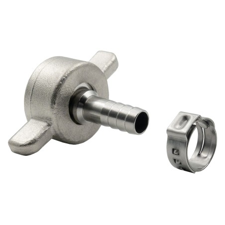 embout cannelé avec joint et écrou