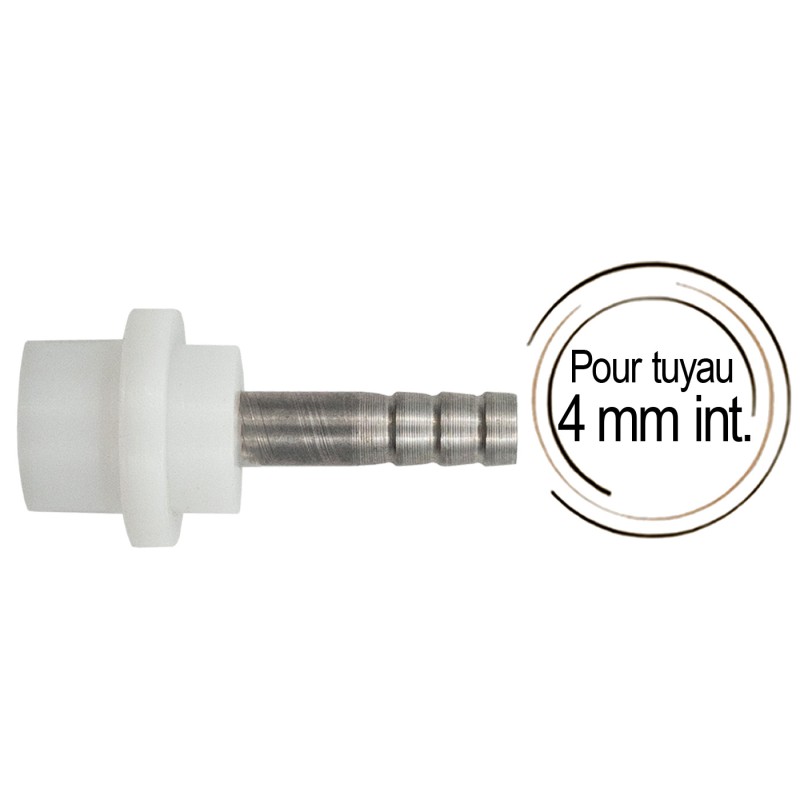 raccord cannelé droit