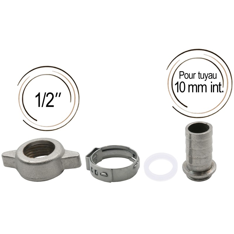 raccord tuyau 10 mm 1/2"