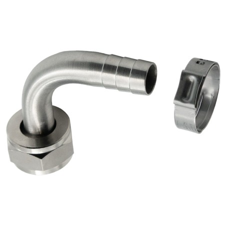 cannelé coudé avec écrou et joint