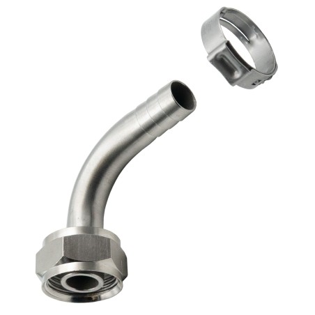 cannelé coudé avec écrou et joint