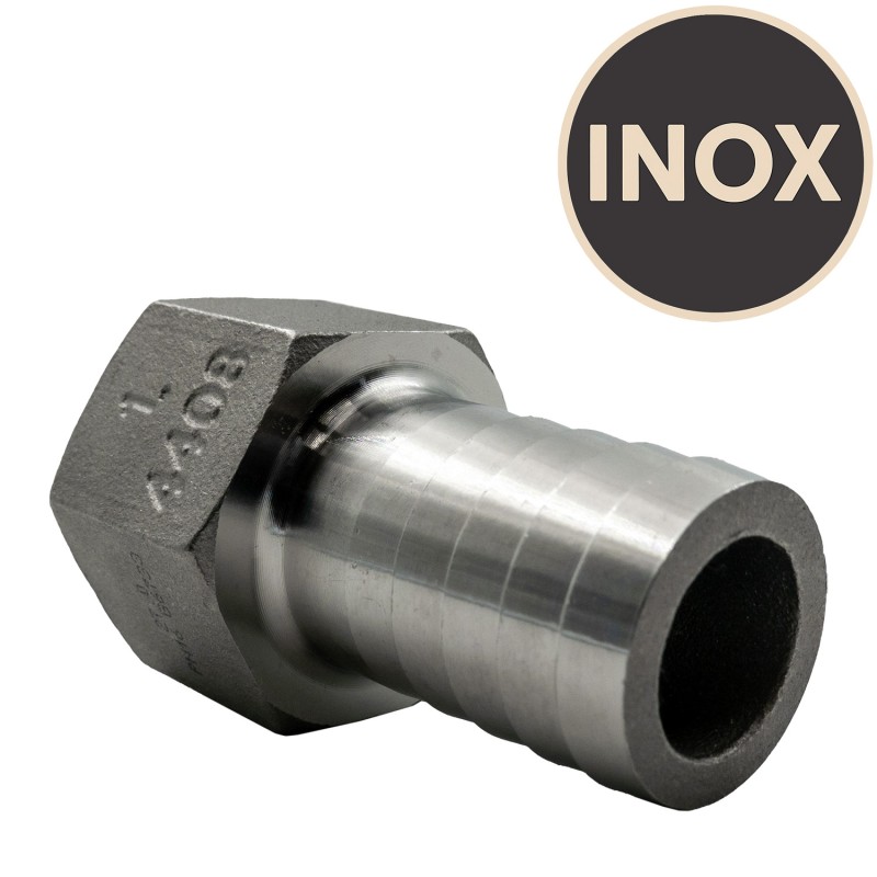 Écrou avec embout cannelé 25 mm