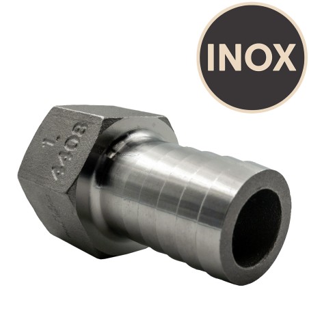 Écrou avec embout cannelé 25 mm