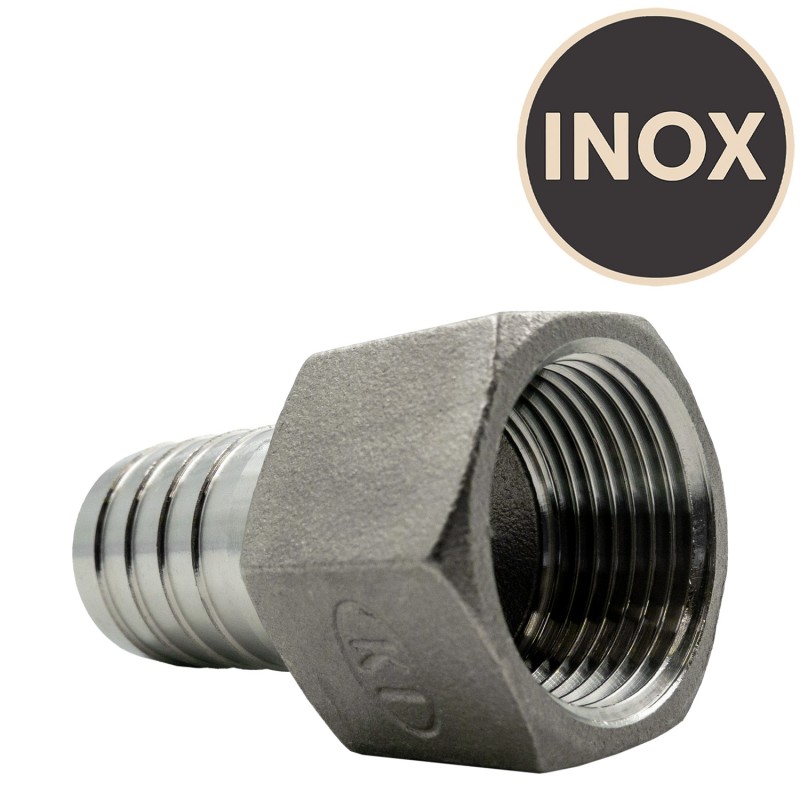 Écrou avec embout cannelé 25 mm