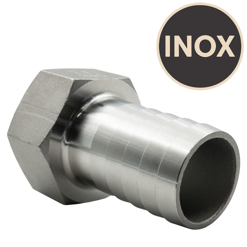 Écrou avec embout cannelé Inox