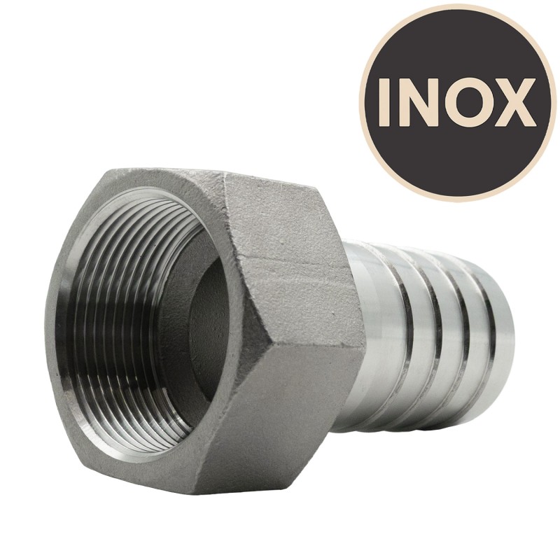 Écrou avec embout cannelé Inox