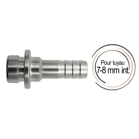 Embout cannelé droit 7 mm