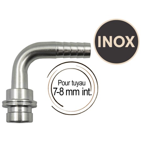 embout cannelé coudé 90°