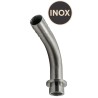 Embout cannelé coudé Inox 10 mm