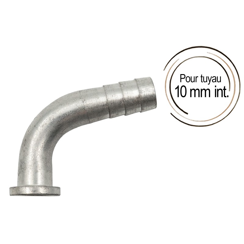 Embout cannelé coudé