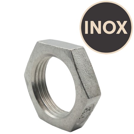 contre écrou en inox 3/4"
