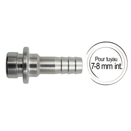 Embout cannelé droit 7 mm