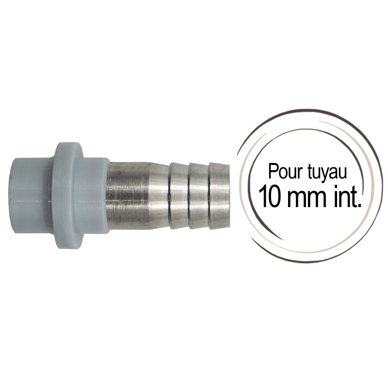 Embout cannelé droit