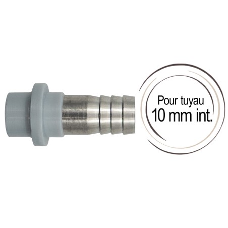 Embout cannelé droit