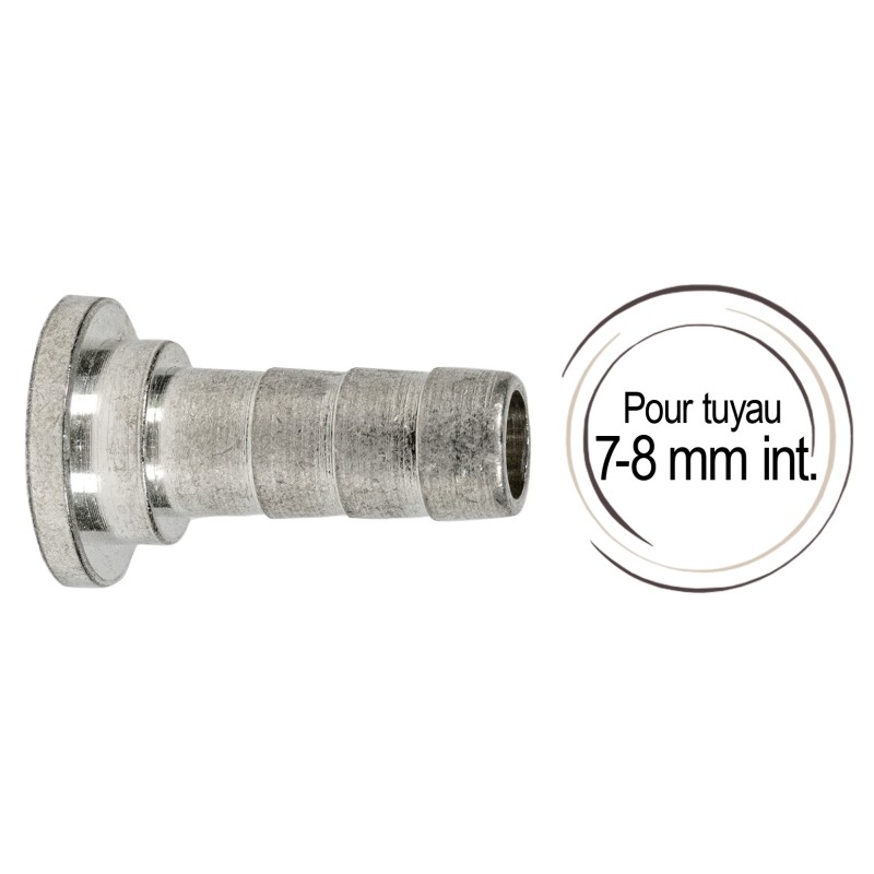 embout cannelé plat 7 mm