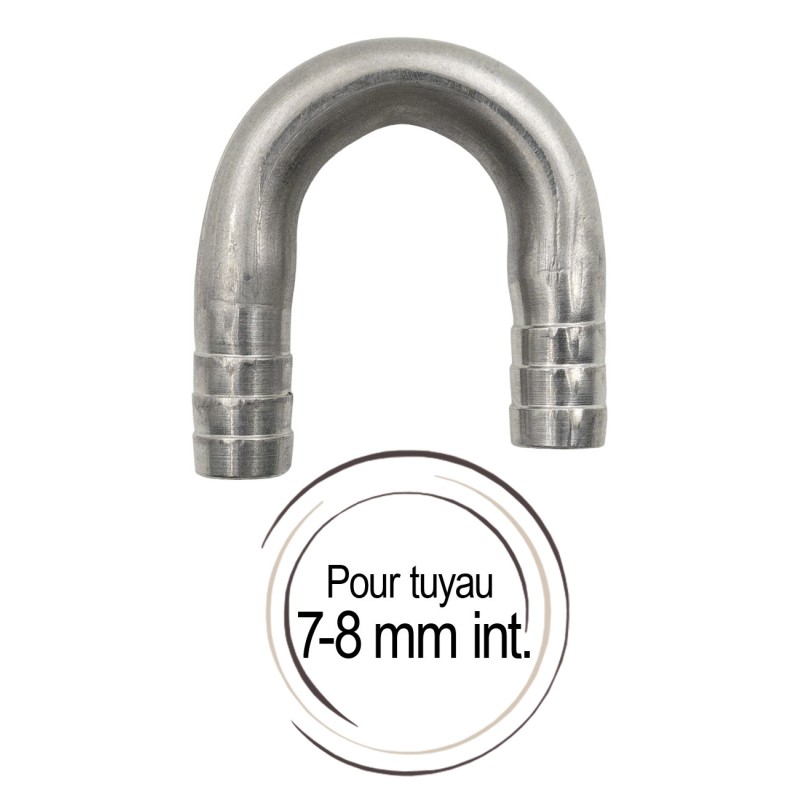 Coude en U cannelé 7 mm